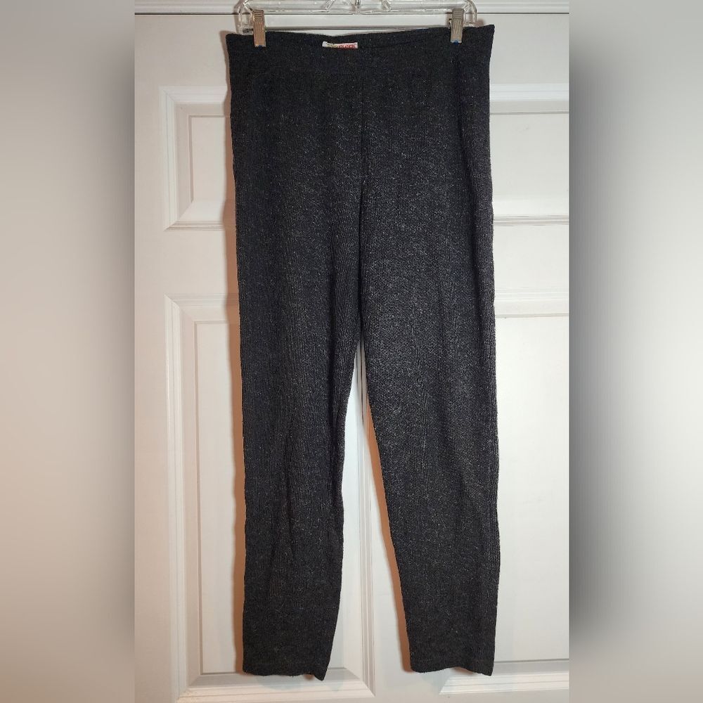Clock House Gray Ribbed Leggings 30in Waist Unstretched